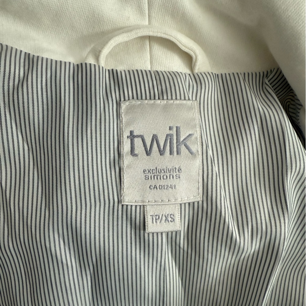 Twik lined blazer in off white xs - Picture 5 of 7